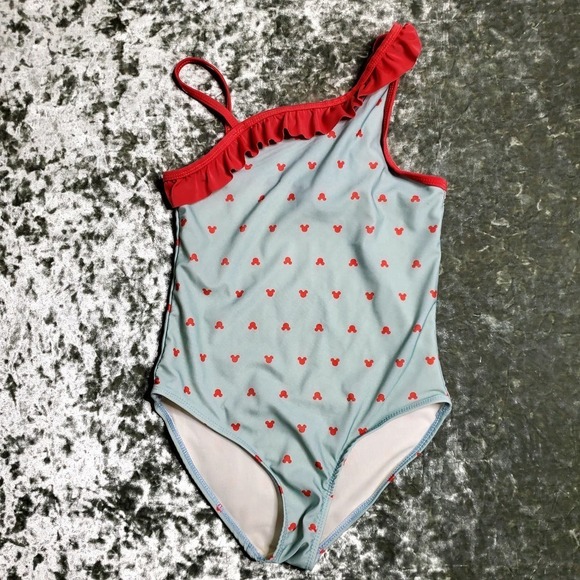 Junk Food Disney Mickey Mouse Ruffle One-Piece Swinsuit - Picture 1 of 6